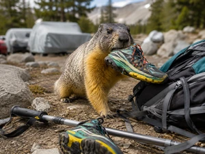Marmots Are Stealing Hikers' Shoes in California